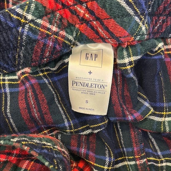 Red Plaid Lounge Pants with Drawstring - Picture 4 of 4